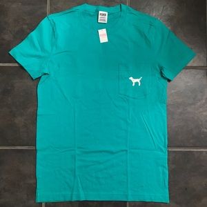 Teal PINK short sleeve top